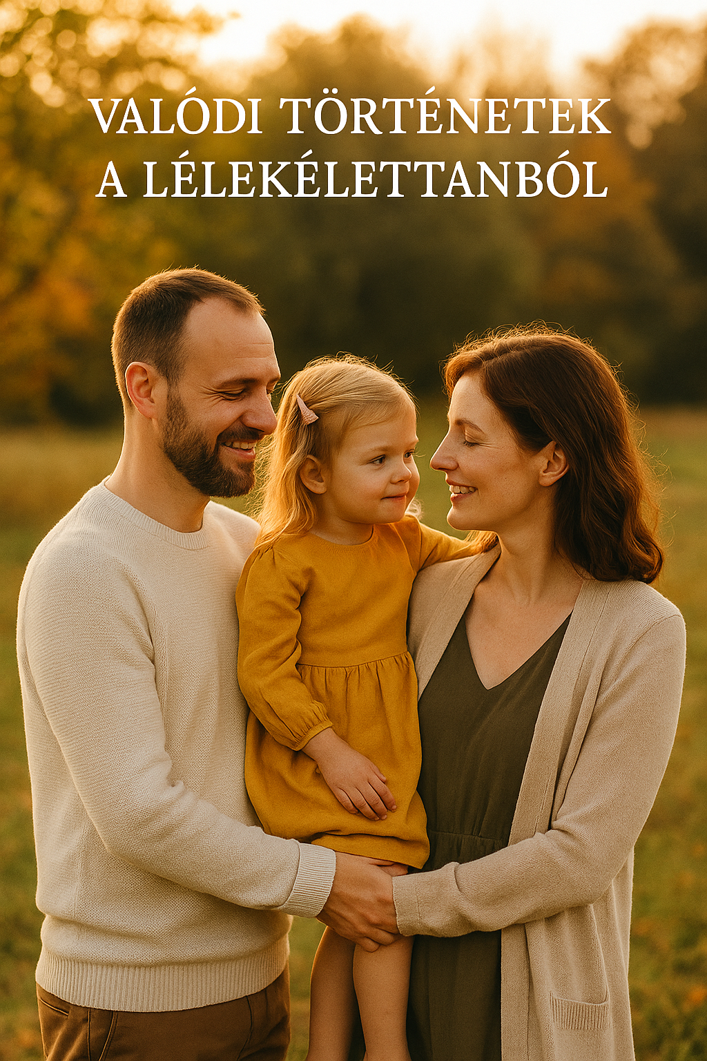 jozso-tortenete-lelekellettan-csaladi-gyogyulas.png Jozsó története - Család háromtagú egysége egy őszi tájban – egy férfi, nő és kislány kézen fogva sétálnak, megtestesítve a Lélekélettan szemléletű testi-lelki-családi gyógyulást